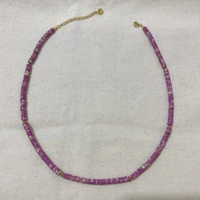 Round Spacer Beads Purple Sand