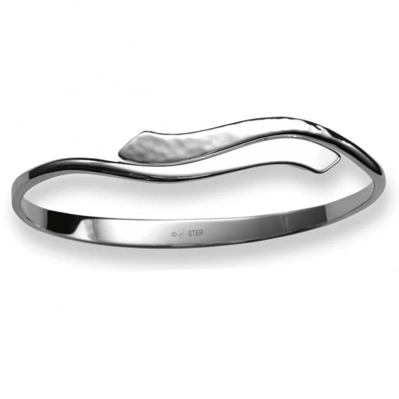 Women’s unique bracelets-E.L. Designs Sweet Dream Bangle Bracelet in Sterling Silver (7 inches)