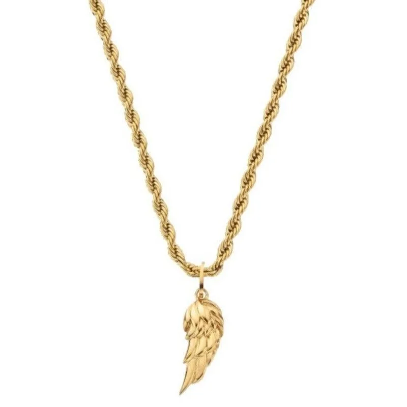 Women’s rose gold pendant necklaces-Wing Necklace