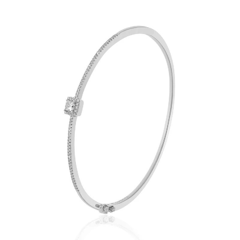 Women’s tennis and charm bracelets-LUVENTE – DIAMOND BANGLE BRACELET