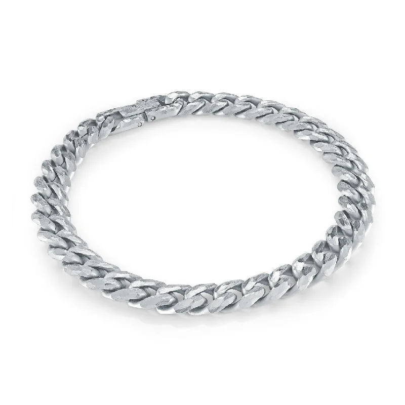 Women’s bracelet with diamonds-ITALGEM STEEL – CURB CHAIN LINK BRACELET