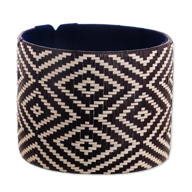 Women’s adjustable bangles-Novica Handmade Earth Force Natural Fiber Cuff Bracelet