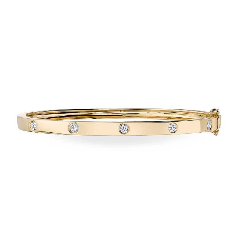 Women’s bohemian bangles-SHY CREATION - DIAMOND BANGLE BRACELET