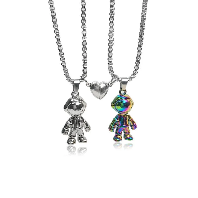 Colorful Spaceman Necklace