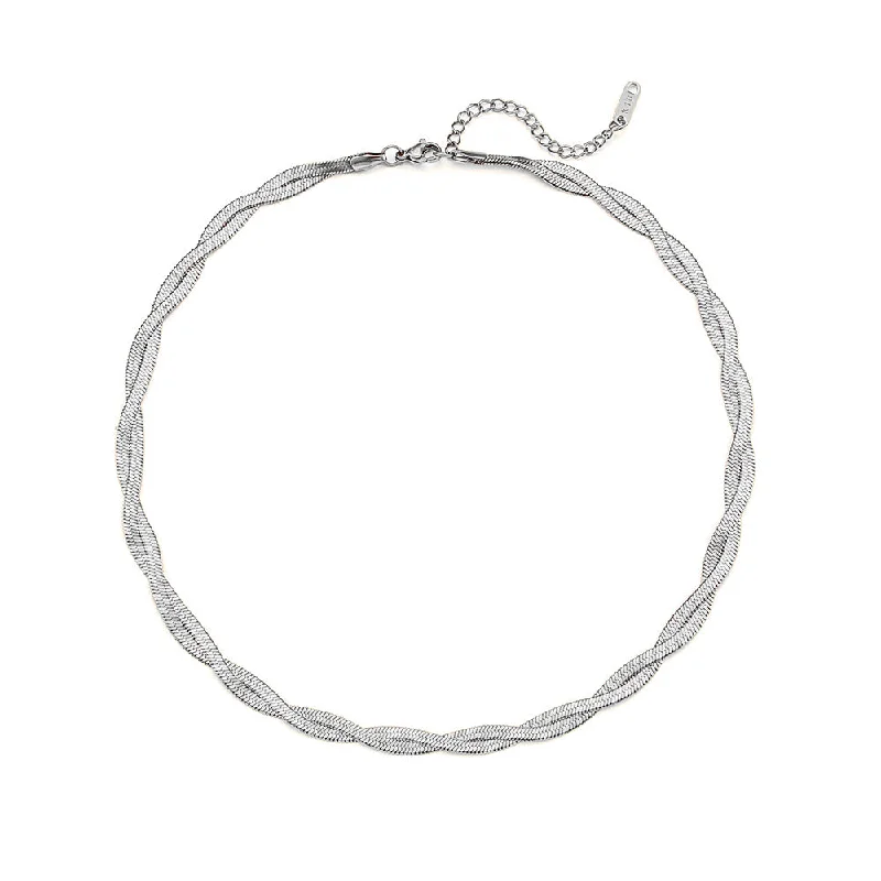 Double-Layer Necklace-Silver