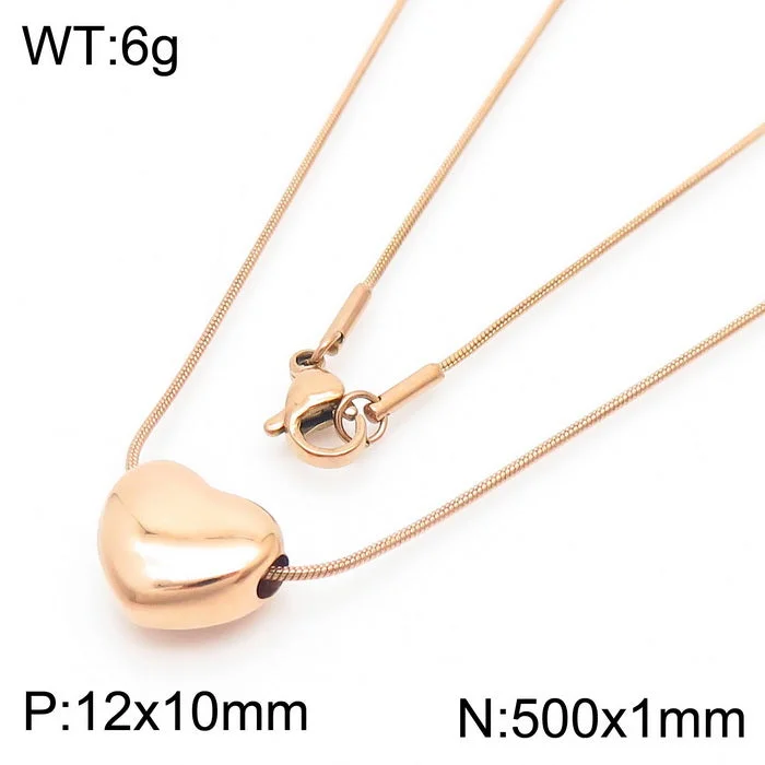 Heart-Shaped Rose Gold