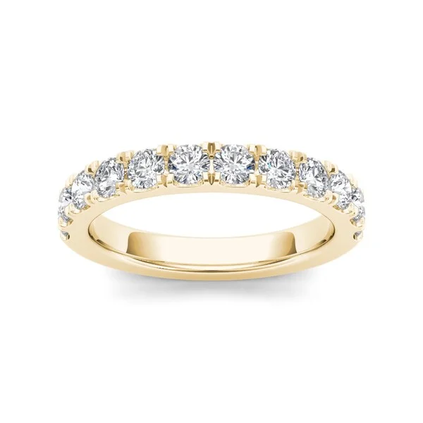 Women’s engraved engagement rings-De Couer 14k Yellow Gold 7/8ct TDW Diamond Women's Wedding Band