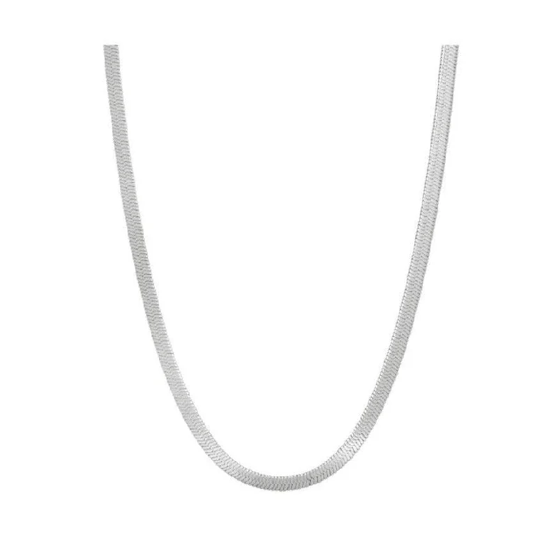 Women’s cubic zirconia necklaces-Snake Chain