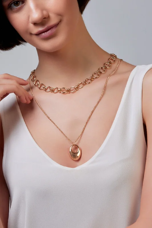 Women’s precious stone necklaces-Zoe Gold Necklace