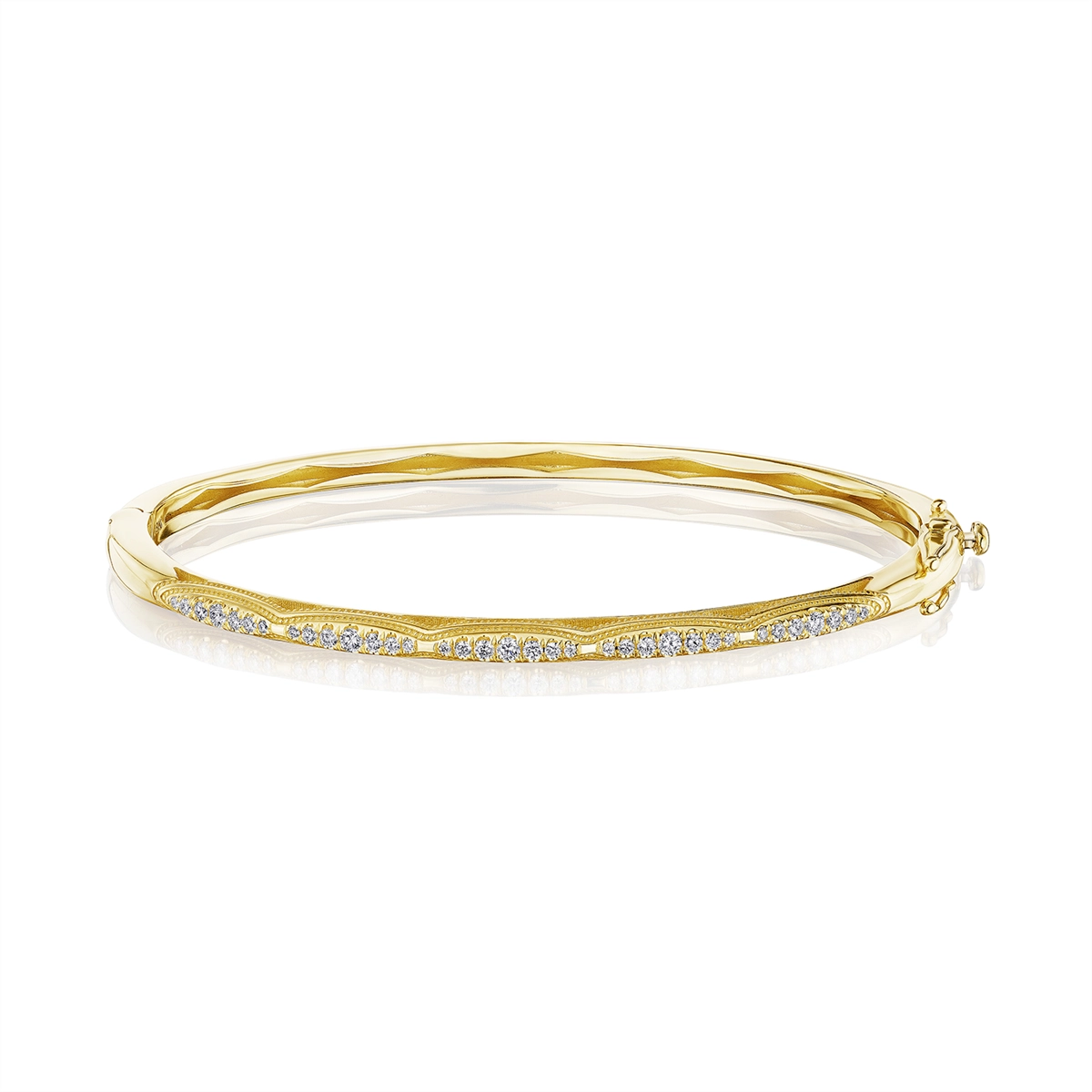 Women’s clasped bracelets-Tacori 18K Yellow Gold Diamond Bracelet