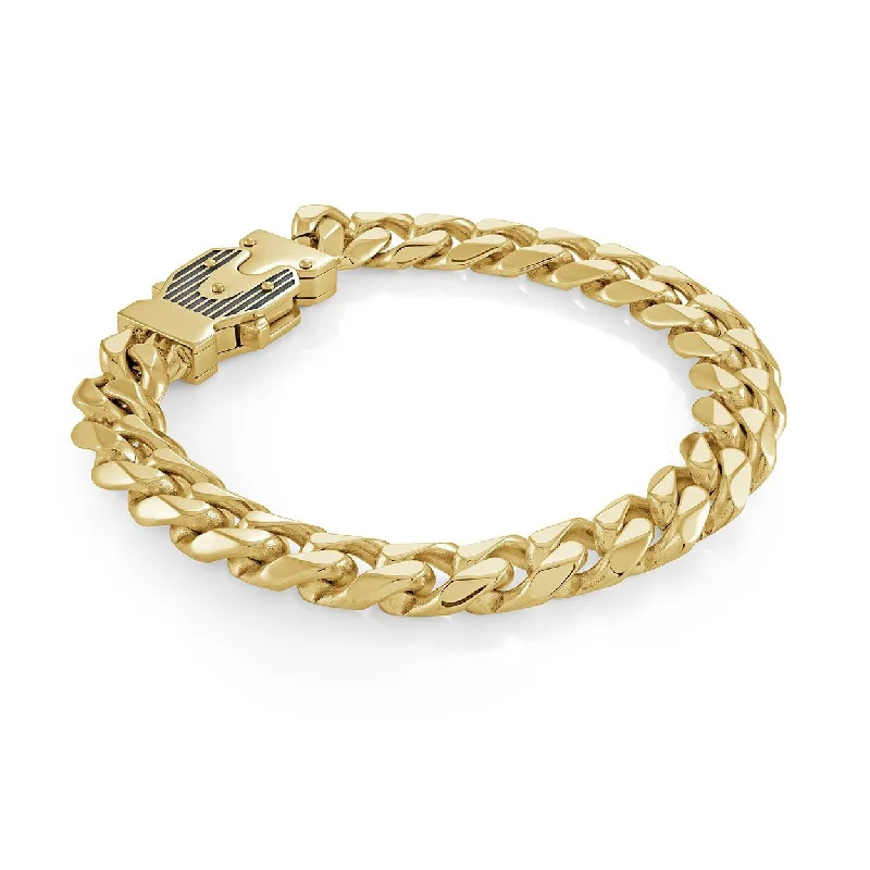 Women’s dainty bracelets-10MM CURB LINK CHAIN BRACELET