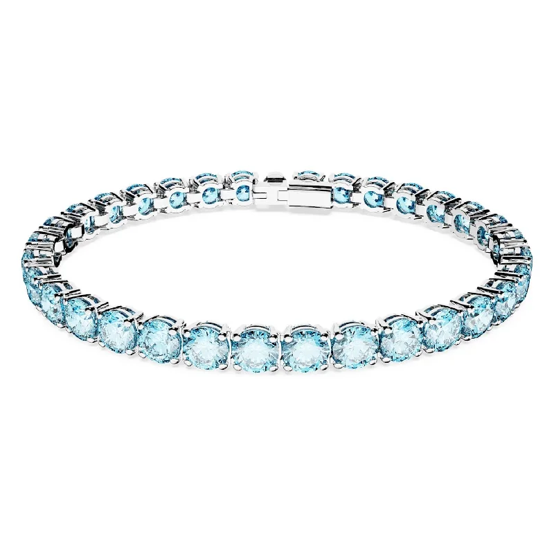 Women’s friendship bracelets-Swarovski Crystal Blue Matrix Bracelet