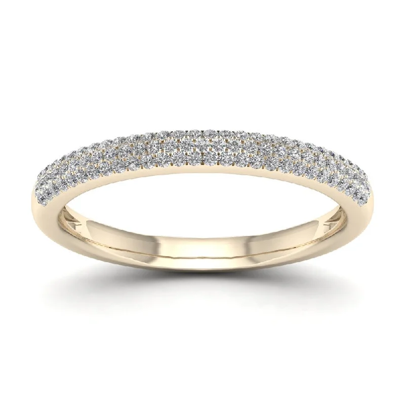 Women’s diamond engagement rings-De Couer 1/4ct TDW Diamond Wedding Band