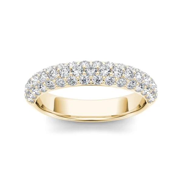 Women’s engagement rings with birthstones-De Couer 14k Yellow Gold 1 1/4ct TDW Diamond Women's Wedding Band