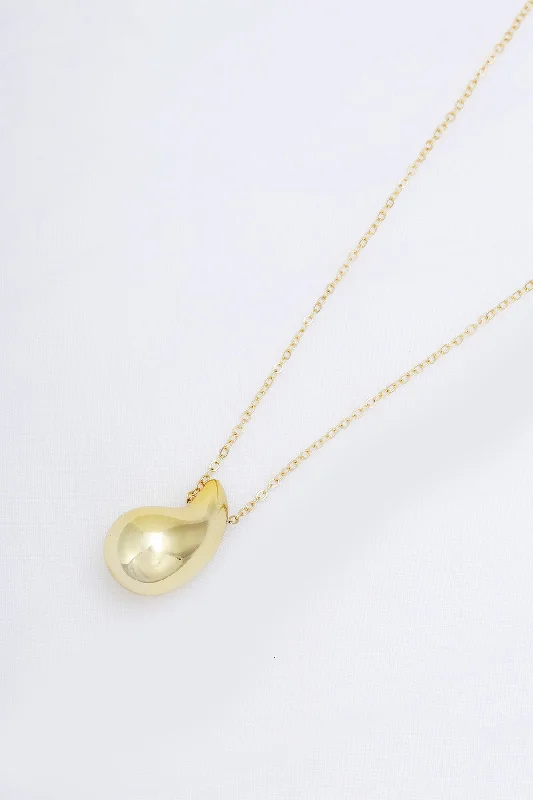 Women’s anchor necklaces-Gold Teardrop Necklace