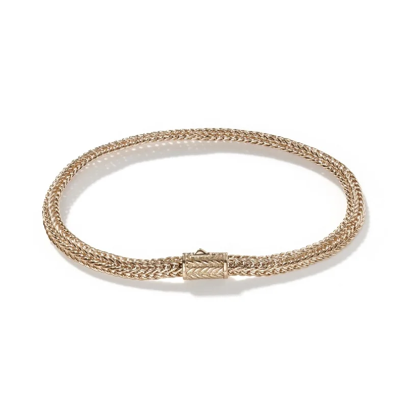 Women’s elegant bangles-John Hardy Classic Chain Collection Kami Bracelet in 14kt Yellow Gold