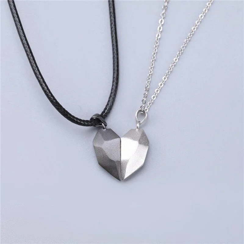 B Style Love Necklace Black and White