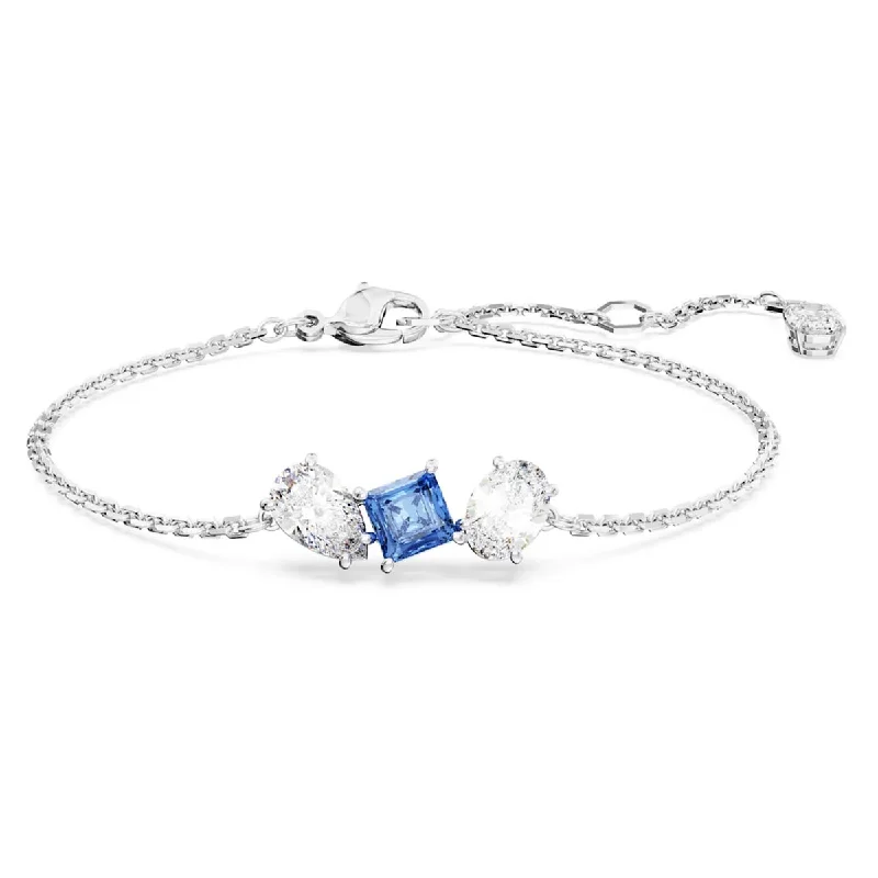 Women’s stacked bracelets-Swarovski Blue Mesmera Bracelet